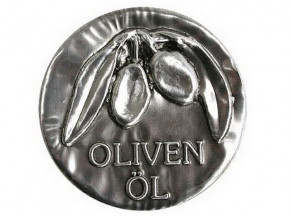 Metalletikett 'Olivenöl'
